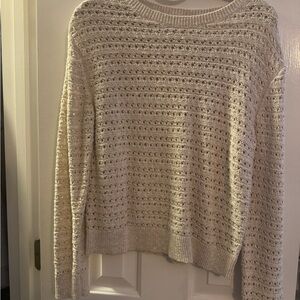 Banana Republic Cream Crew Neck Sweater